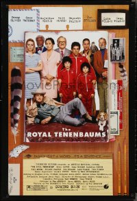 2c1331 ROYAL TENENBAUMS advance DS 1sh 2001 Gwyneth Paltrow, Ben Stiller, Gene Hackman, Wes Anderson