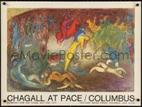 2c0053 CHAGALL AT PACE/COLUMBUS 25x34 museum/art exhibition 1977 Daphnis and Chloe by Marc Chagall!