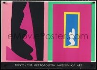 2c0071 METROPOLITAN MUSEUM OF ART 24x33 museum/art exhibition 1980s Henri Matisse art!