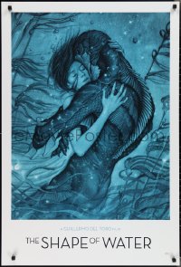 2c0157 SHAPE OF WATER heavy stock 27x40 special poster 2017 Guillermo del Toro, best James Jean art!