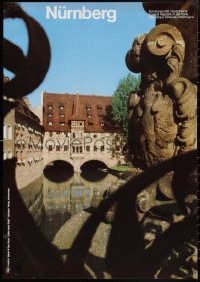 2c0020 NURNBERG 23x33 German travel poster 1990s Friedrich Mader image of Heilig Geist Spital!