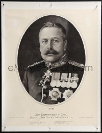 2c0027 OUR COMMANDER-IN-CHIEF GENERAL SIR DOUGLAS HAIG KCB 18x23 English WWI war poster 1915