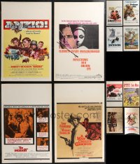 2d0051 LOT OF 12 MOSTLY UNFOLDED WINDOW CARDS 1950s-1970s a variety of cool movie images!