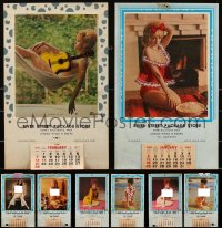 2d0040 LOT OF 6 RIVER STREET PACKAGE STORE CALENDARS 1960s-1970s censored female portraits w/nudity!
