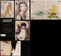 2d0043 LOT OF 5 MAGAZINES & 1 ANIMATION FOLDER 1980s-2010s Simpsons movie, Variety magazine & more!
