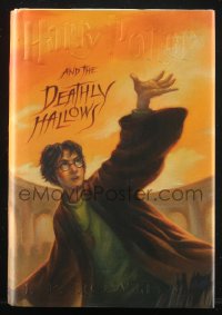 2f1454 HARRY POTTER & THE DEATHLY HALLOWS hardcover book 2007 with misprinted dust jacket, rare!