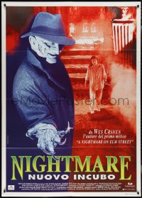 2f0080 NEW NIGHTMARE Italian 1p 1995 great different image of Robert Englund as Freddy Kruger!