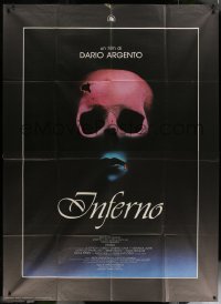 2f0049 INFERNO Italian 2p 1980 Dario Argento horror, really cool skull & bleeding mouth image!