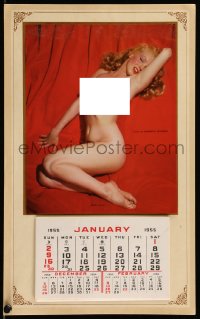 2f0014 MARILYN MONROE commercial Golden Dreams calendar 1970s nude image from 1st Playboy centerfold!