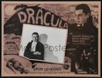 2f0019 DRACULA Mexican LC R1990s cool portrait of vampire Bela Lugosi with spider web shadow!
