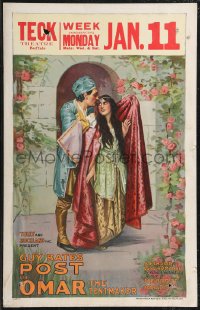 2f0033 OMAR THE TENTMAKER style B WC 1922 G.W. Peters art of Guy Bates & Virginia Brown Faire, rare!