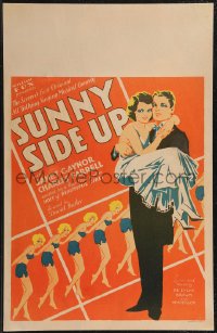 2f0037 SUNNY SIDE UP WC 1929 art of Janet Gaynor & Farrell, first all-talking musical, very rare!