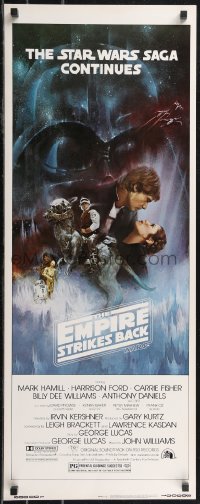 2g0970 EMPIRE STRIKES BACK insert 1980 best Gone with the Wind style art by Roger Kastel!