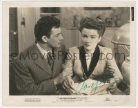 2h0656 ANNE BAXTER signed 8x10 still 1948 seated with Cornel Wilde in The Walls of Jericho!