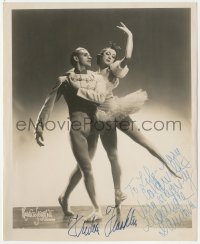 2h0659 BALLET RUSSE DE MONTE-CARLO signed stage play 8x10 still 1940s by BOTH Franklin AND Danilova!