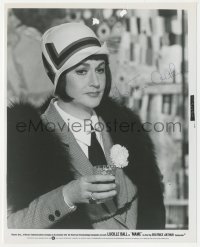 2h0662 BEA ARTHUR signed 8x10 still 1974 holding drink and earing fur in Mame!