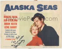 2h0396 ALASKA SEAS signed LC #8 1954 by Jan Sterling, best romantic close up with Robert Ryan!