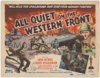2h0369 ALL QUIET ON THE WESTERN FRONT signed TC R1950 by BOTH Lew Ayres AND William Bakewell!