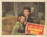 2h0397 ALLOTMENT WIVES signed LC 1945 by Teala Loring, who's being held by scared Kay Francis!