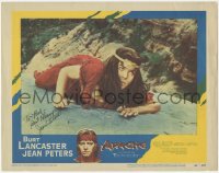 2h0400 APACHE signed LC #6 1954 by Native American Indian Jean Peters, directed by Robert Aldrich!