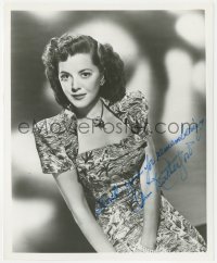 2j0179 ANN RUTHERFORD signed 8x10 REPRO still 1980s great seated portrait of the pretty actress!