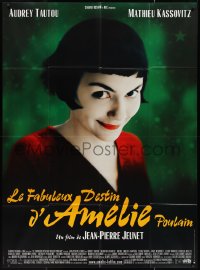 2j0416 AMELIE French 1p 2001 Jean-Pierre Jeunet, great close up of Audrey Tautou by Laurent Lufroy!