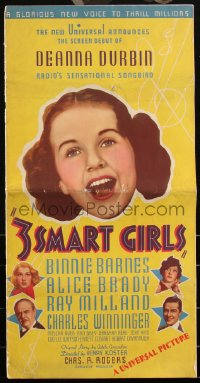 2j0637 3 SMART GIRLS pressbook 1936 singing Deanna Durbin, Binnie Barnes & Alice Brady, ultra rare!