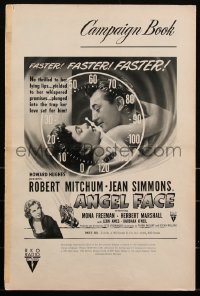 2j0645 ANGEL FACE pressbook 1953 Robert Mitchum, Jean Simmons, Otto Preminger, Howard Hughes, rare!