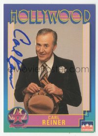 2j0060 CARL REINER signed trading card 1991 cool Hollywood Walk of Fame series from Starline!