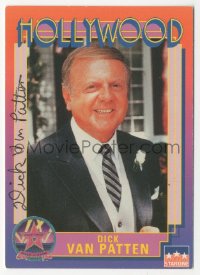2j0062 DICK VAN PATTEN signed trading card 1991 cool Hollywood Walk of Fame series from Starline!