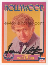 2j0065 JAMES WHITMORE signed trading card 1991 cool Hollywood Walk of Fame series from Starline!