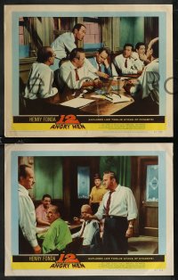 2j1662 12 ANGRY MEN 3 LCs 1957 Henry Fonda, Sidney Lumet classic, great images of key scenes!