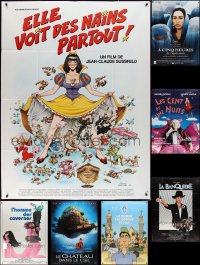 2m0061 LOT OF 9 FOLDED FRENCH ONE-PANELS 1980s-2010s great images from a variety of movies!