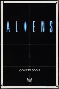 2p0666 ALIENS int'l teaser 1sh 1986 there are some places in the universe you don't go alone!