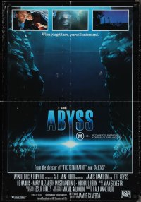 2p0538 ABYSS Aust 1sh 1989 directed by James Cameron, Ed Harris, Mary Elizabeth Mastrantonio