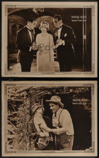 2p1542 ADAM & EVA 2 LCs 1923 Marion Davies in cool outfit in between her two suitors & w/ farmer!
