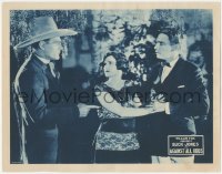 2p1173 AGAINST ALL ODDS LC 1924 close up of Buck Jones pointing at Dolores Rousse & man, rare!