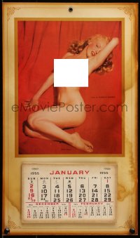 2p0008 MARILYN MONROE REPRO Golden Dreams calendar 1970s nude image from 1st Playboy centerfold!