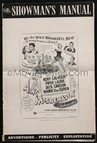 2p1057 AIN'T MISBEHAVIN' pressbook 1955 sexy Piper Laurie & Mamie Van Doren, musical, very rare!