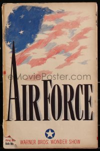 2p0124 AIR FORCE pressbook 1943 Howard Hawks, John Garfield, Gig Young, World War II, ultra rare!
