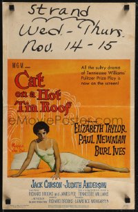 2p0031 CAT ON A HOT TIN ROOF WC 1958 classic artwork of Elizabeth Taylor as Maggie the Cat!