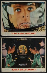 2p1478 2001: A SPACE ODYSSEY 8 LCs 1968 Stanley Kubrick sci-fi classic, Gary Lockwood, Keir Dullea!