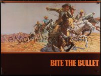 2r0027 BITE THE BULLET teaser 30x40 1975 art of Gene Hackman, Candice Bergen & James Coburn!