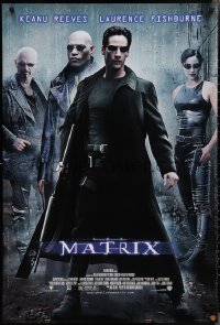 2r0037 MATRIX 27x40 video poster 1999 Keanu Reeves, Carrie-Anne Moss, Laurence Fishburne, Wachowskis