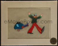 2s0016 YELLOW SUBMARINE matted animation cel 1968 The Beatles, psychedelic characters, ultra rare!