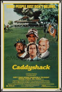 2s0473 CADDYSHACK 1sh 1980 Chevy Chase, Bill Murray, Rodney Dangerfield, golf comedy classic!