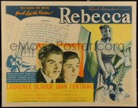 2s0032 REBECCA 1/2sh 1940 Alfred Hitchcock classic, Laurence Olivier & Joan Fontaine, ultra rare!