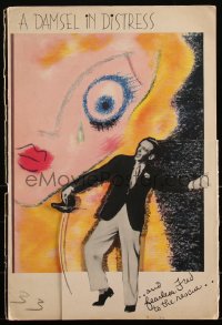 2s0047 DAMSEL IN DISTRESS pressbook 1937 Fred Astaire, Joan Fontaine, Burns & Allen, ultra rare!