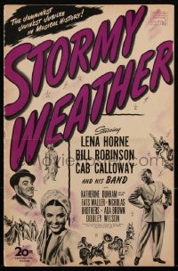 2s0067 STORMY WEATHER pressbook 1943 young Lena Horne, Cab Calloway, Bill Robinson, ultra rare!