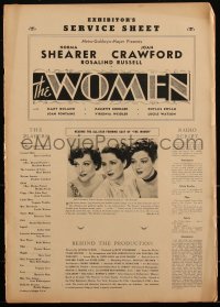 2s0072 WOMEN pressbook 1939 Norma Shearer, Joan Crawford, Rosalind Russell, Goddard, ultra rare!